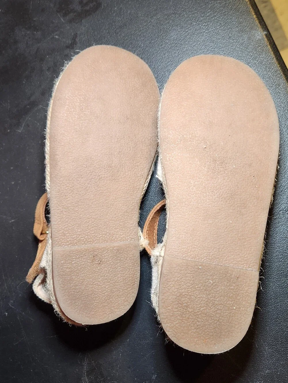 H&M Girls Cream Lace Espadrille Sandals